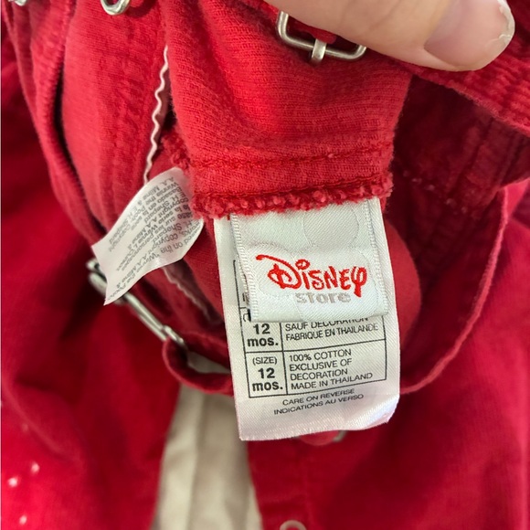 Disney Winnie The Pooh Red Corduroy Overalls Vintage 12 Month - Picture 4 of 8